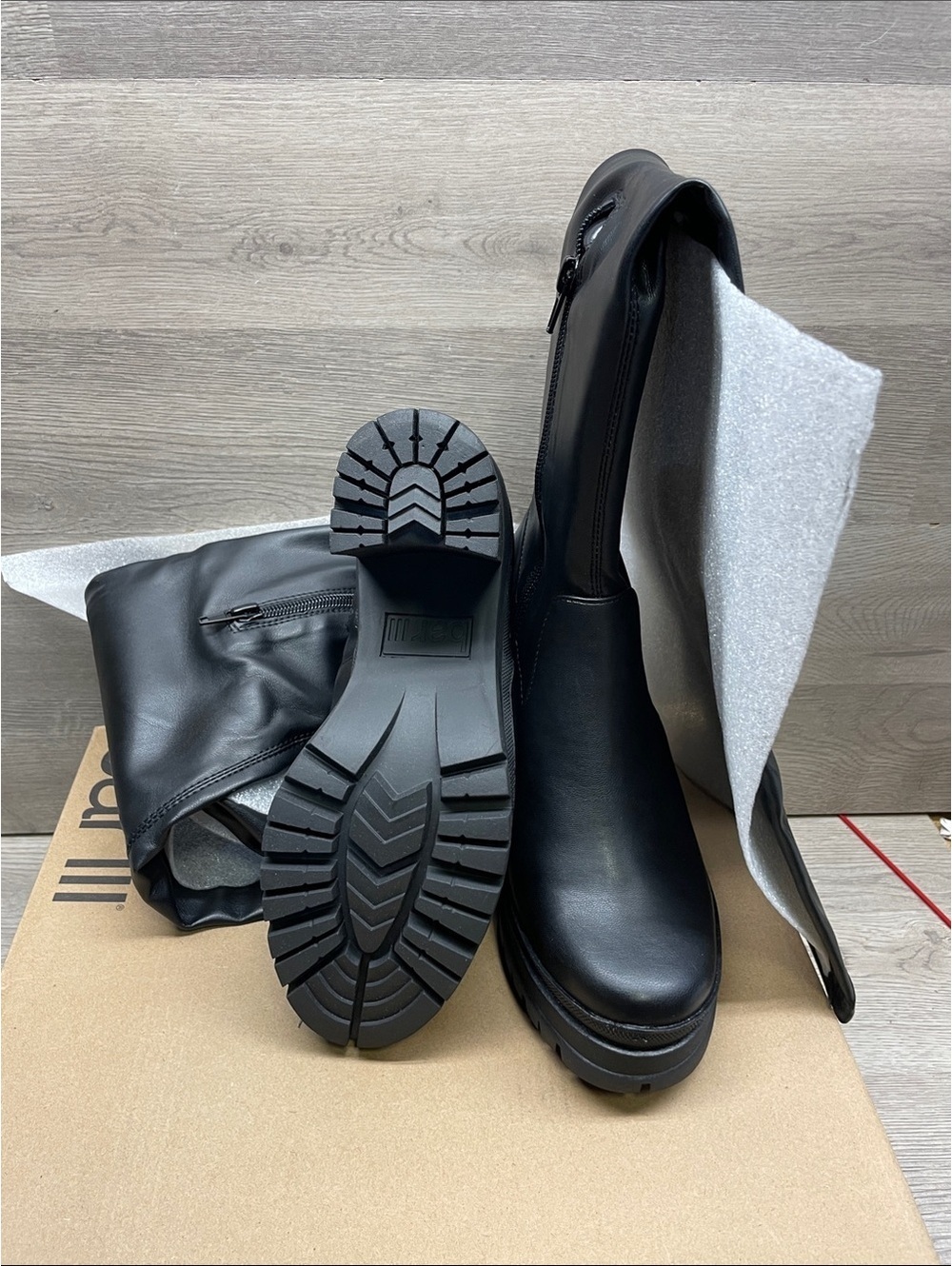 Bar III Black Over-the-Knee Platform Boots #161